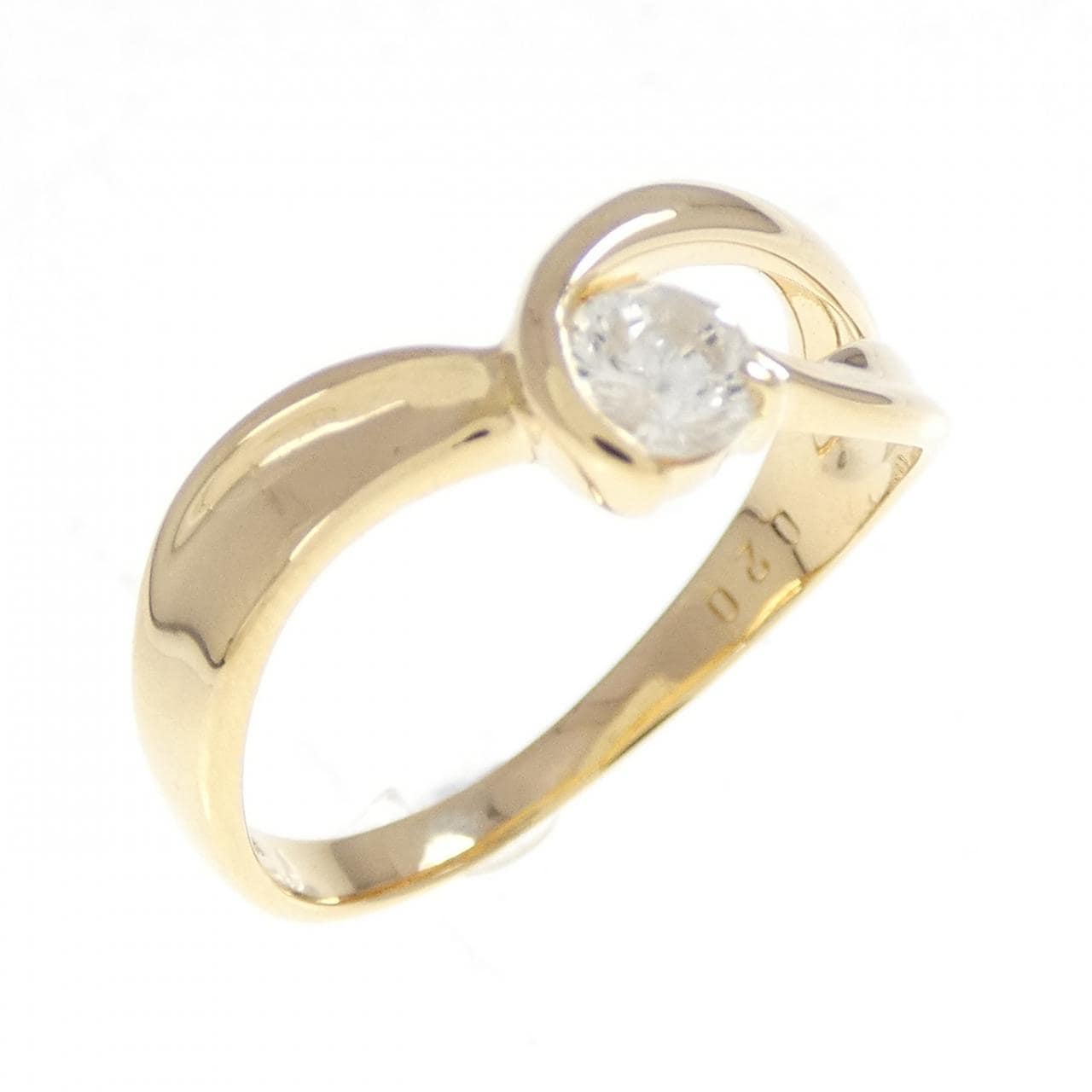 K18YG ダイヤモンド リング 0.20CT