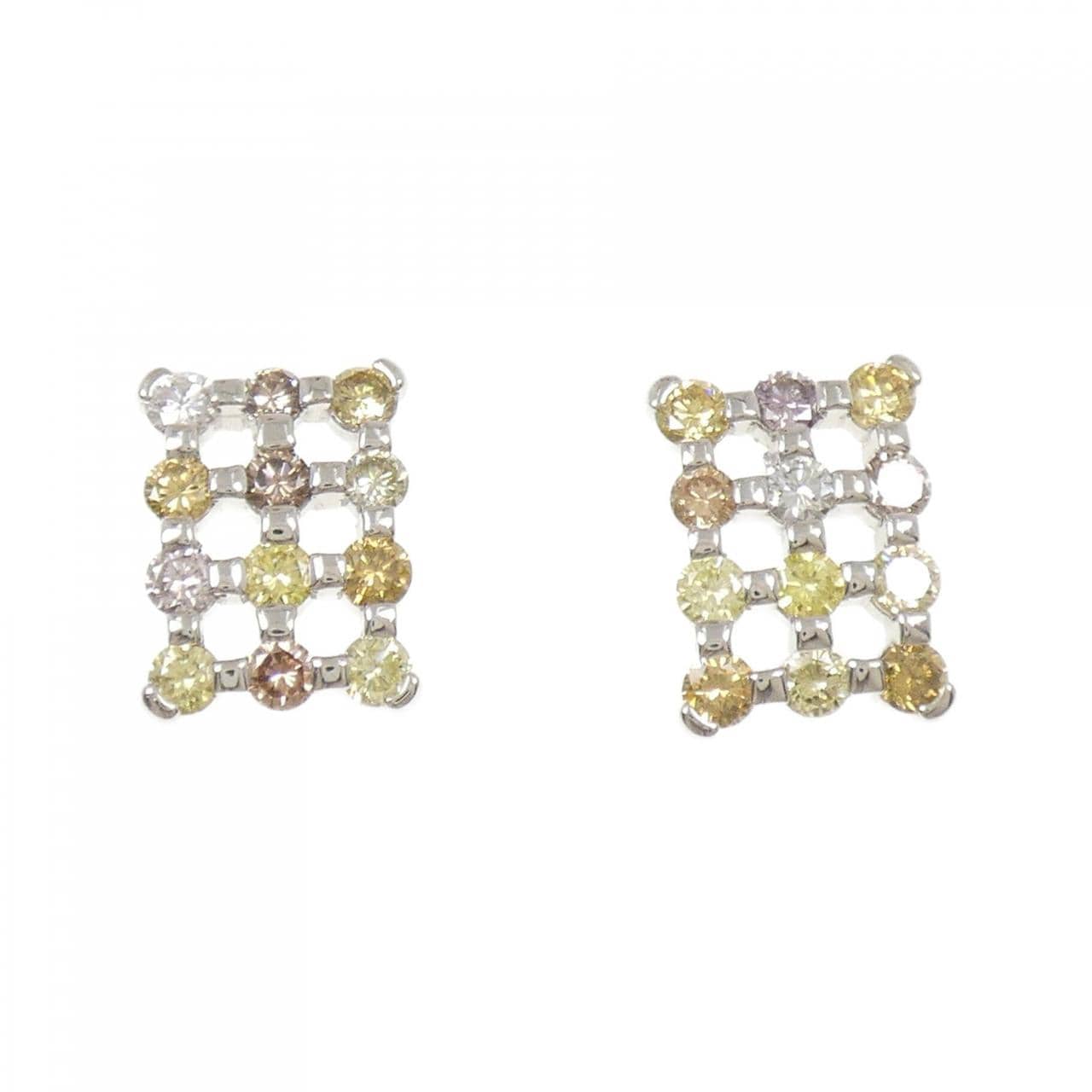 PT900 ダイヤモンド ピアス 2.82CT