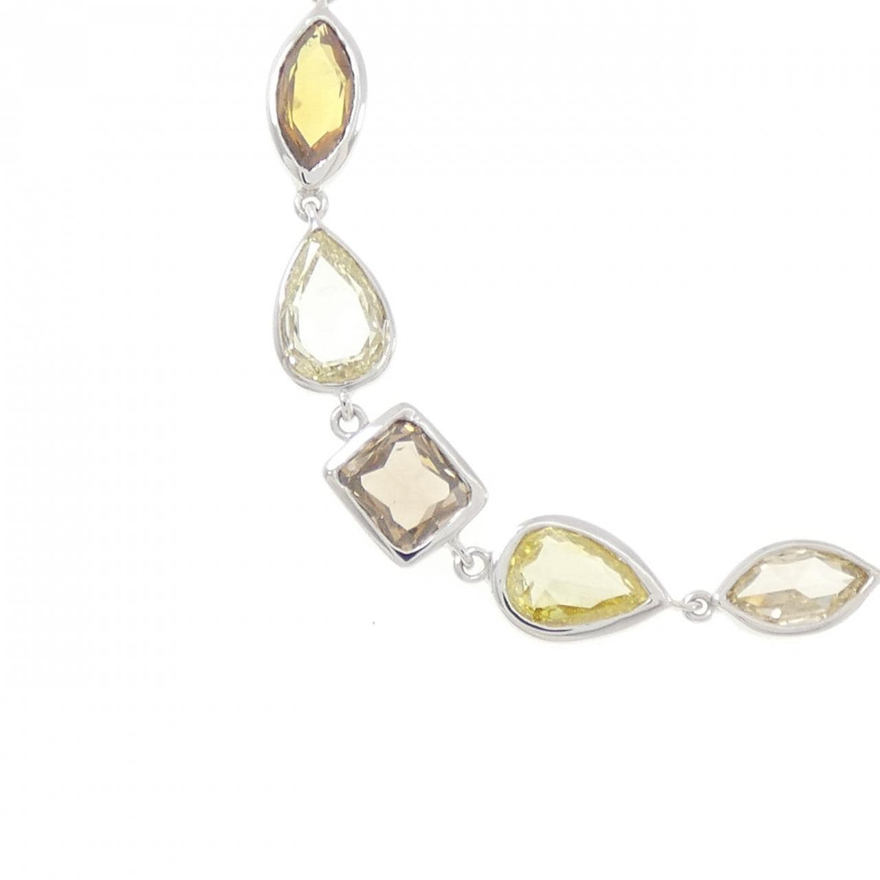 K18WG ダイヤモンド ネックレス 10.17CT