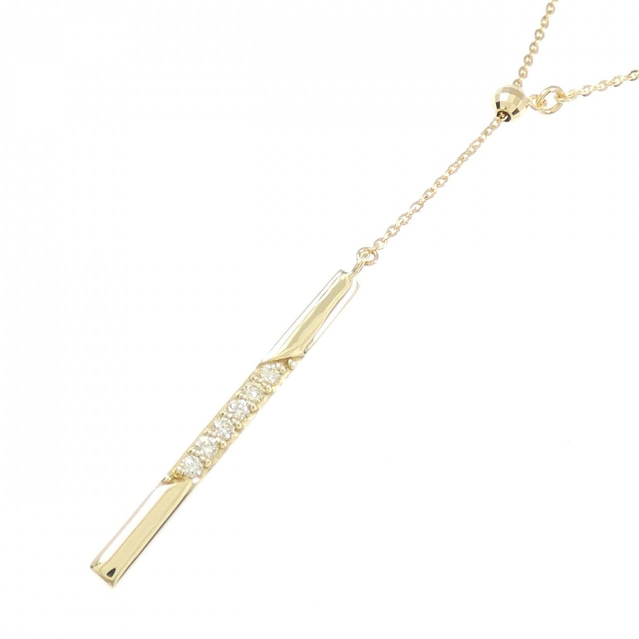 K18YG ダイヤモンド ネックレス 0.08CT