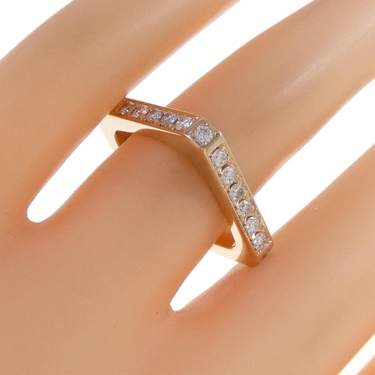 K18PG ダイヤモンド リング 0.50CT