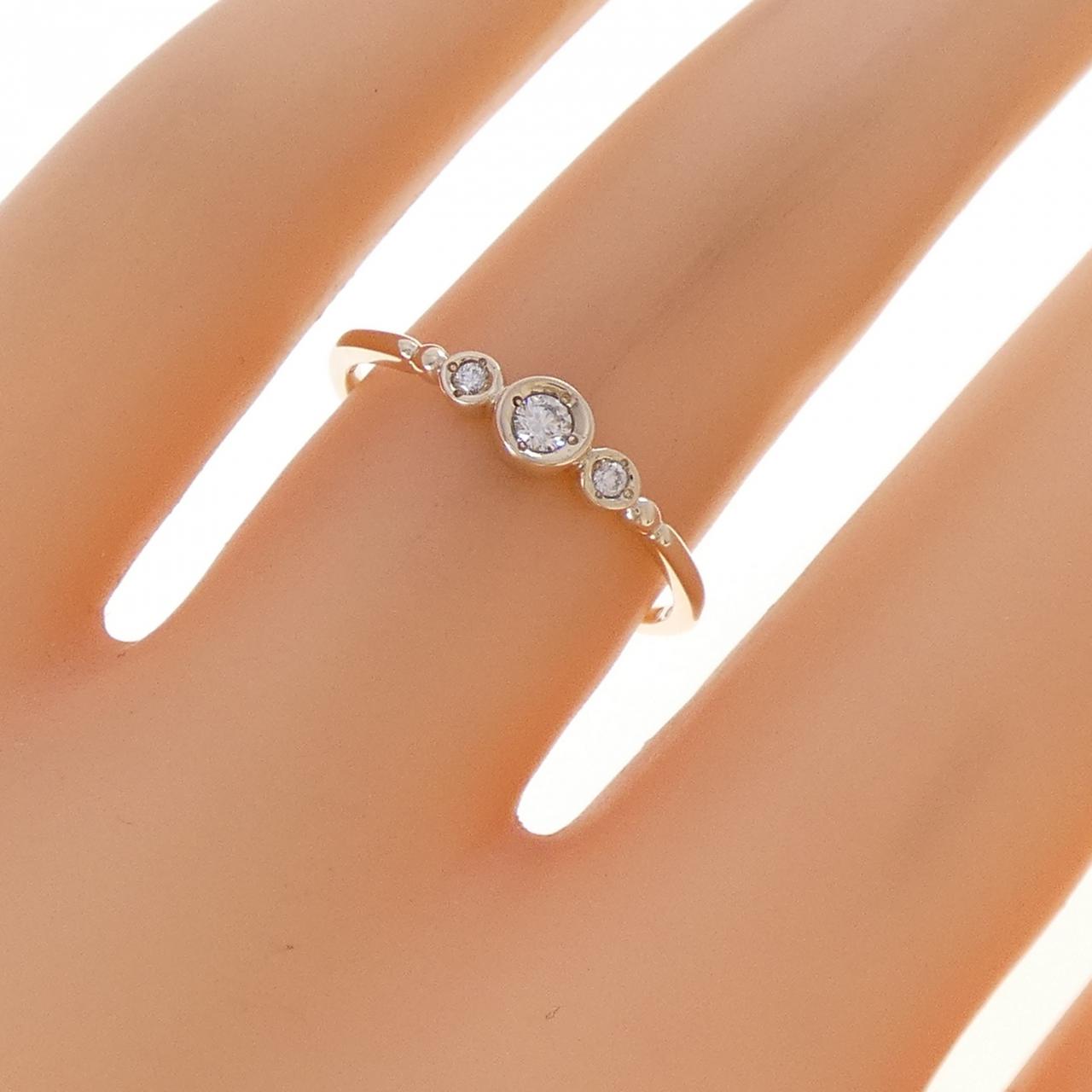 K10YG ダイヤモンド リング 0.05CT