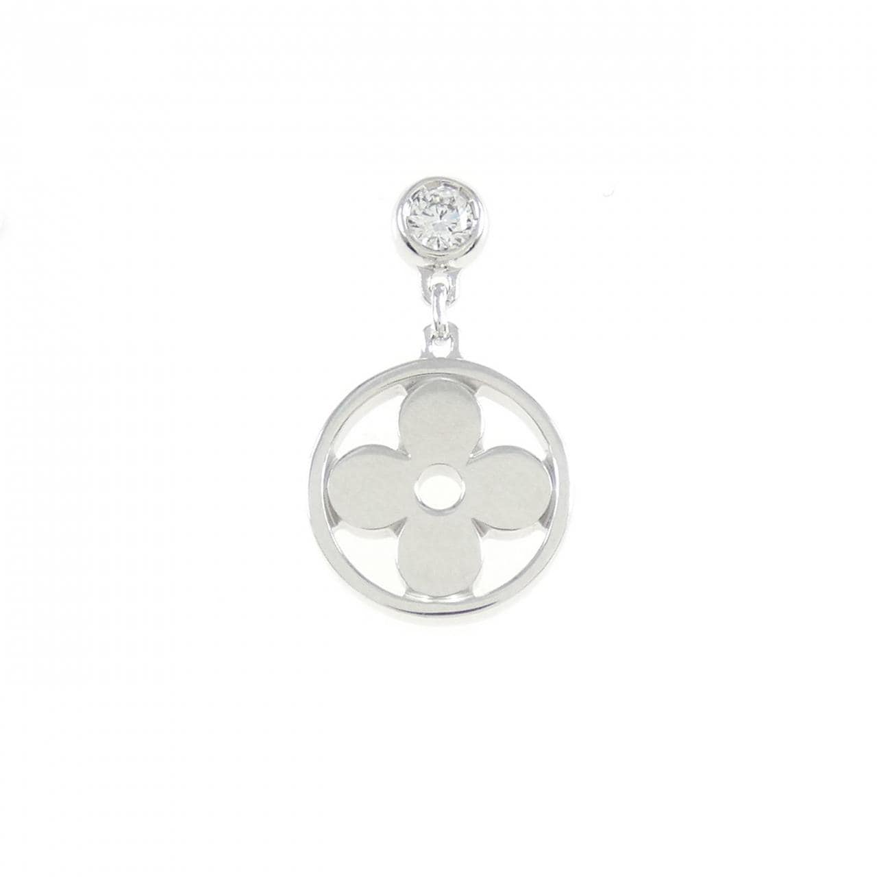 LOUIS VUITTON Vuitton Monogram Earrings One Ear