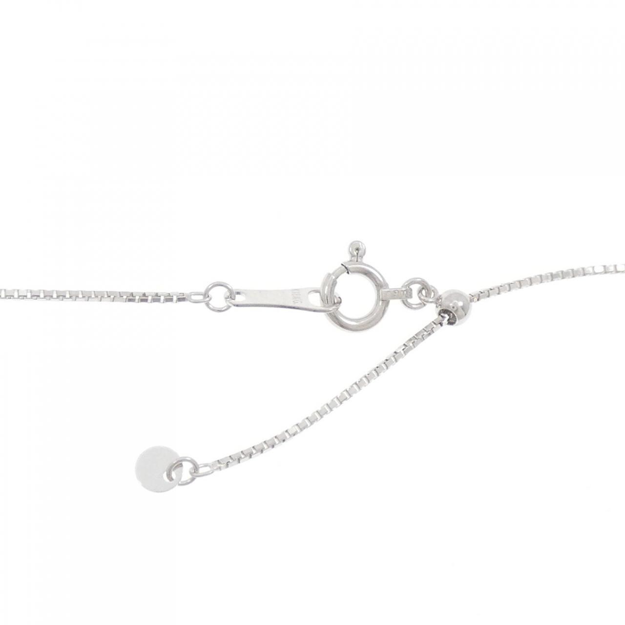K18WG ダイヤモンド ネックレス 0.12CT