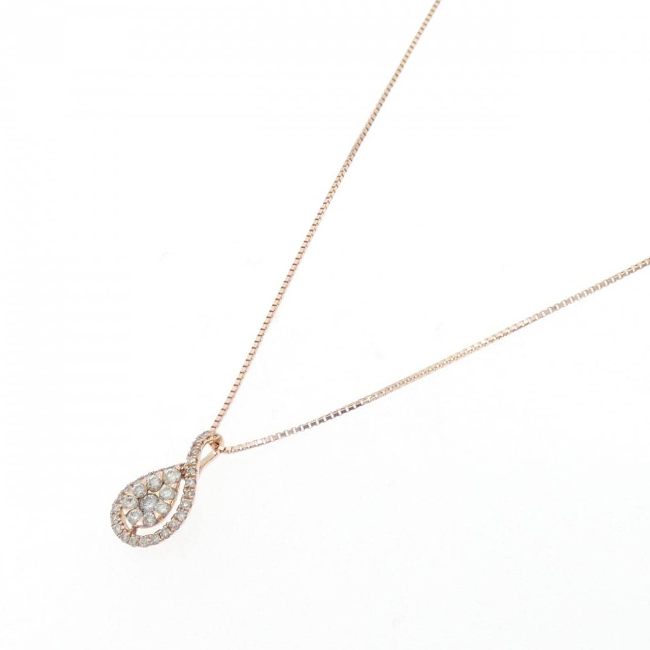 K18PG ダイヤモンド ネックレス 0.30CT