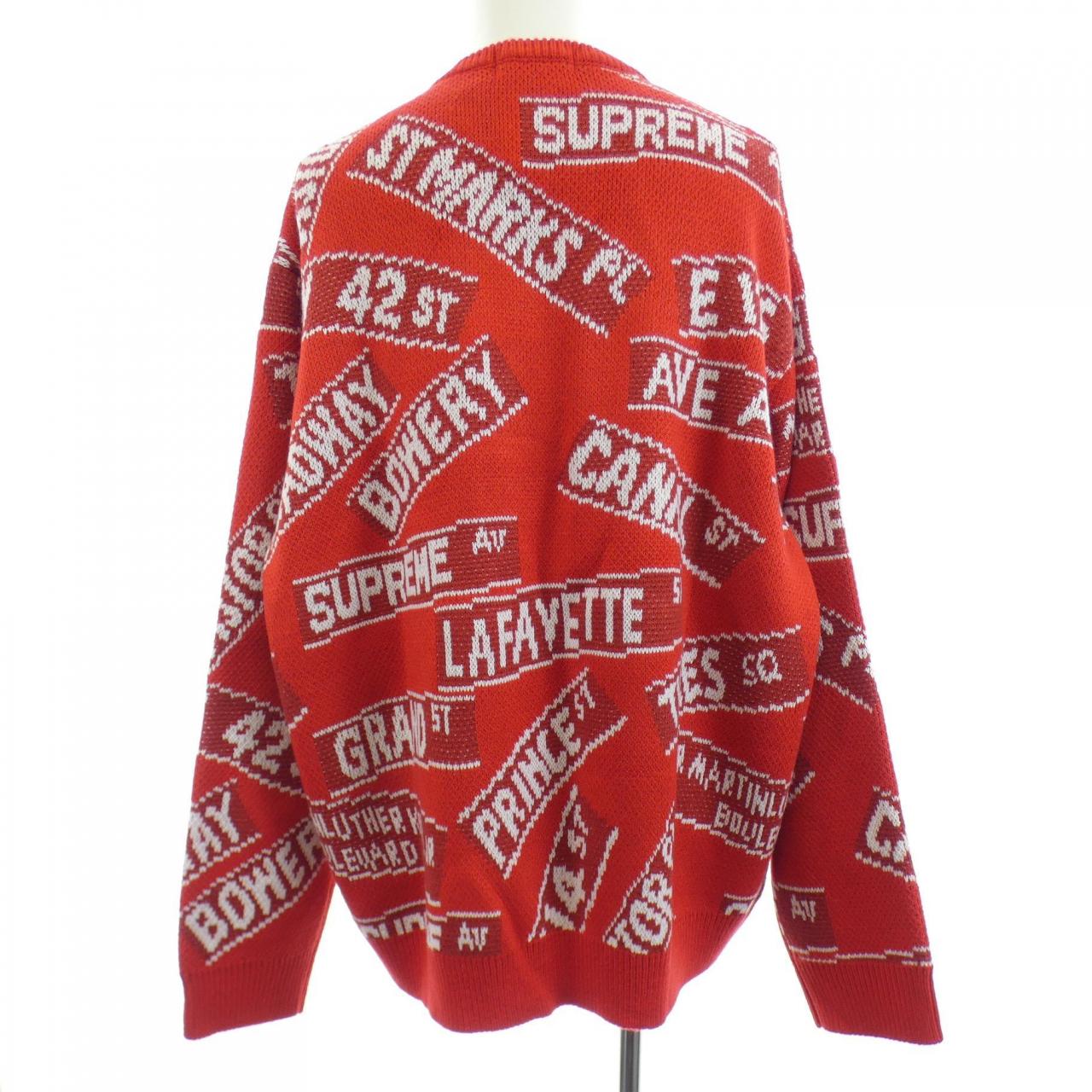 シュプリーム SUPREME Street Signs Sweater ニット