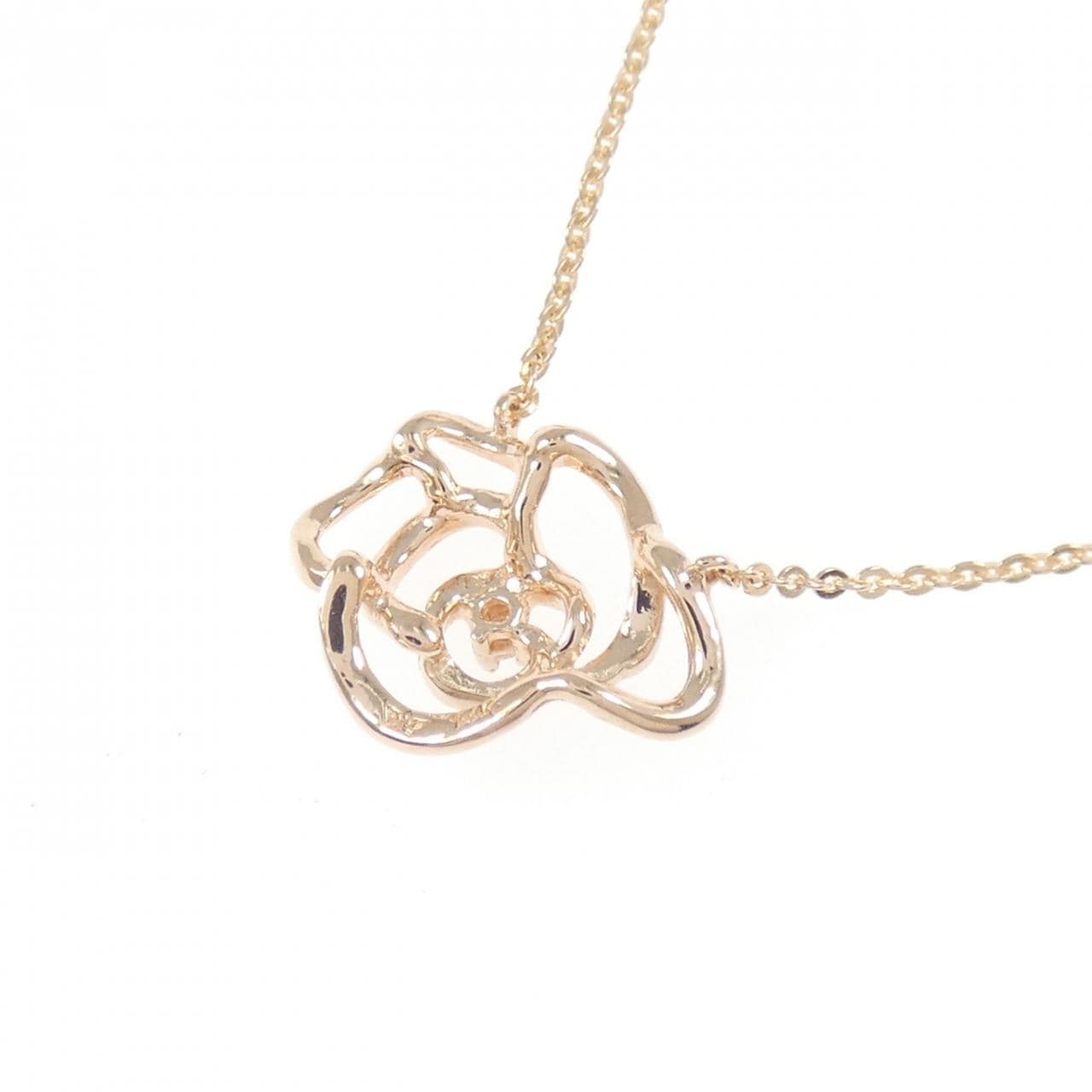 585PG/585YG ローズ ダイヤモンド ネックレス