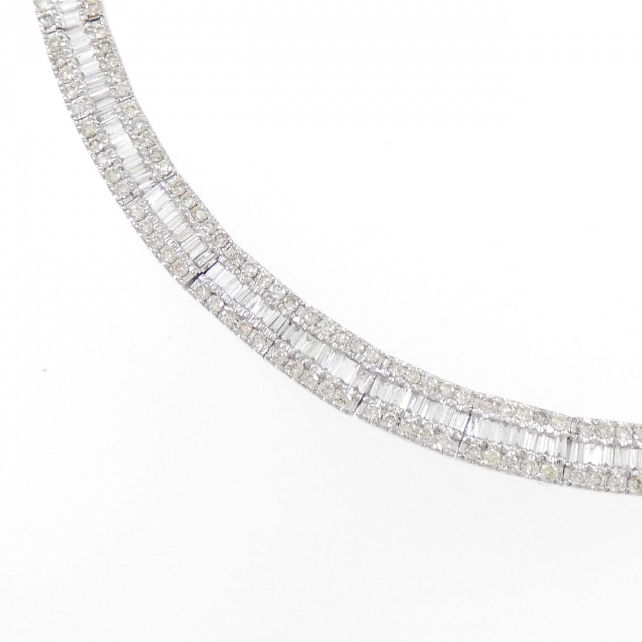 750WG ダイヤモンド ネックレス 2.20CT