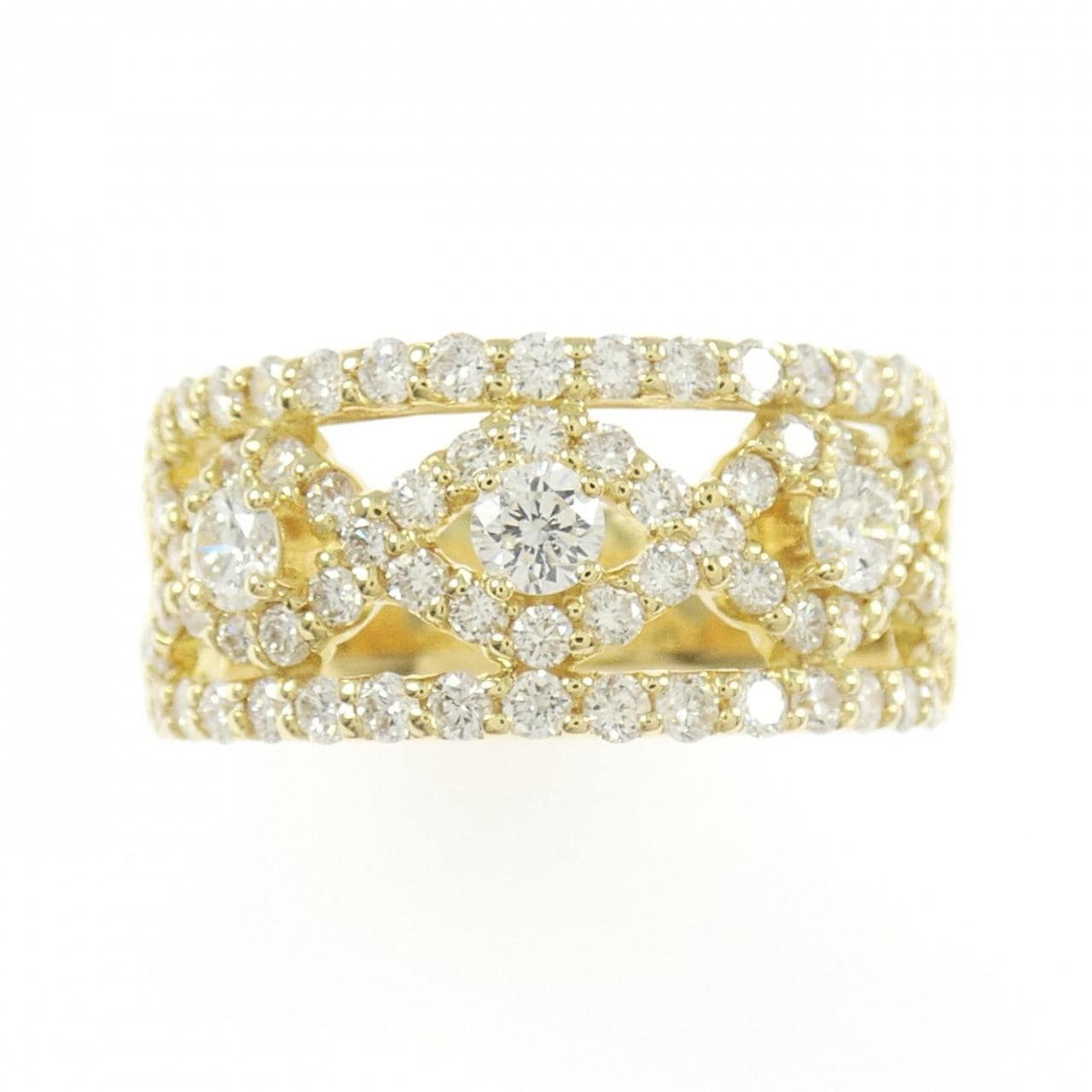 K18YG ダイヤモンド リング 1.25CT