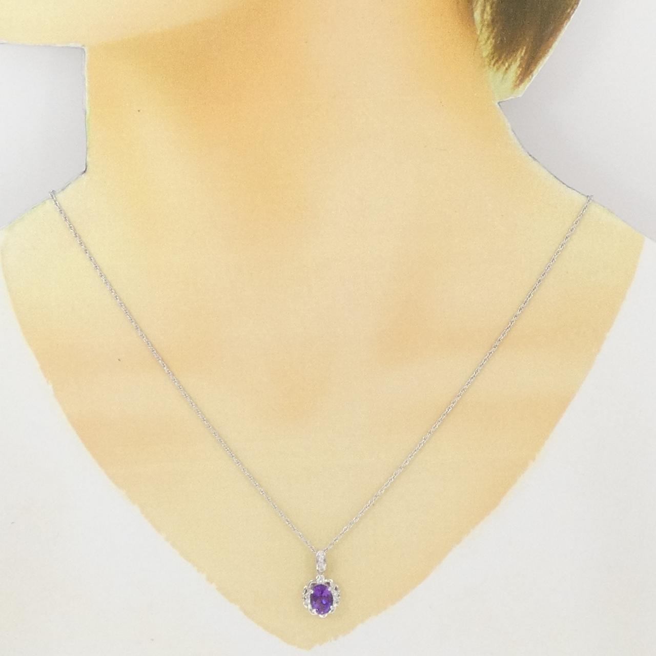 PT900/PT850 アメジスト ネックレス 1.15CT