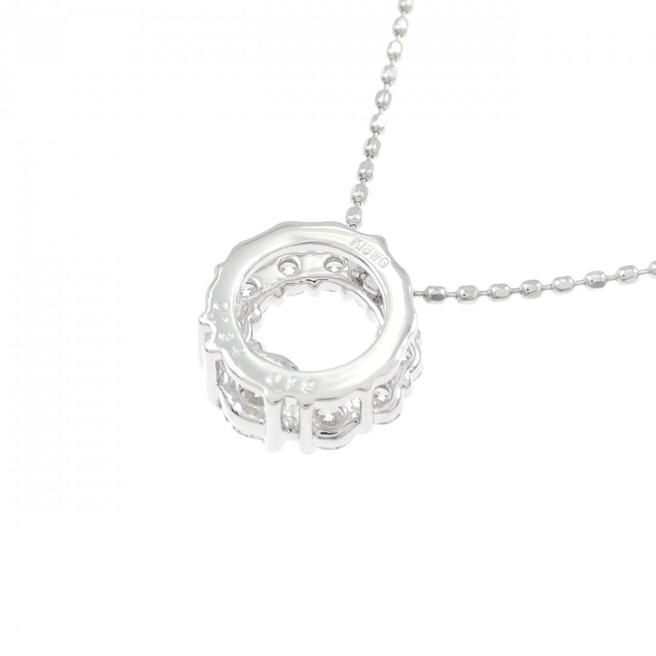 K18WG ダイヤモンド ネックレス 0.134CT