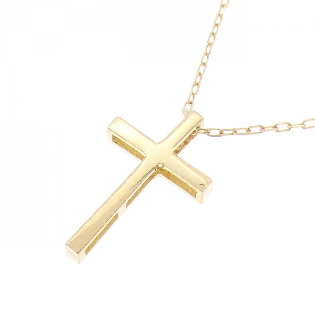 K18YG クロス ネックレス