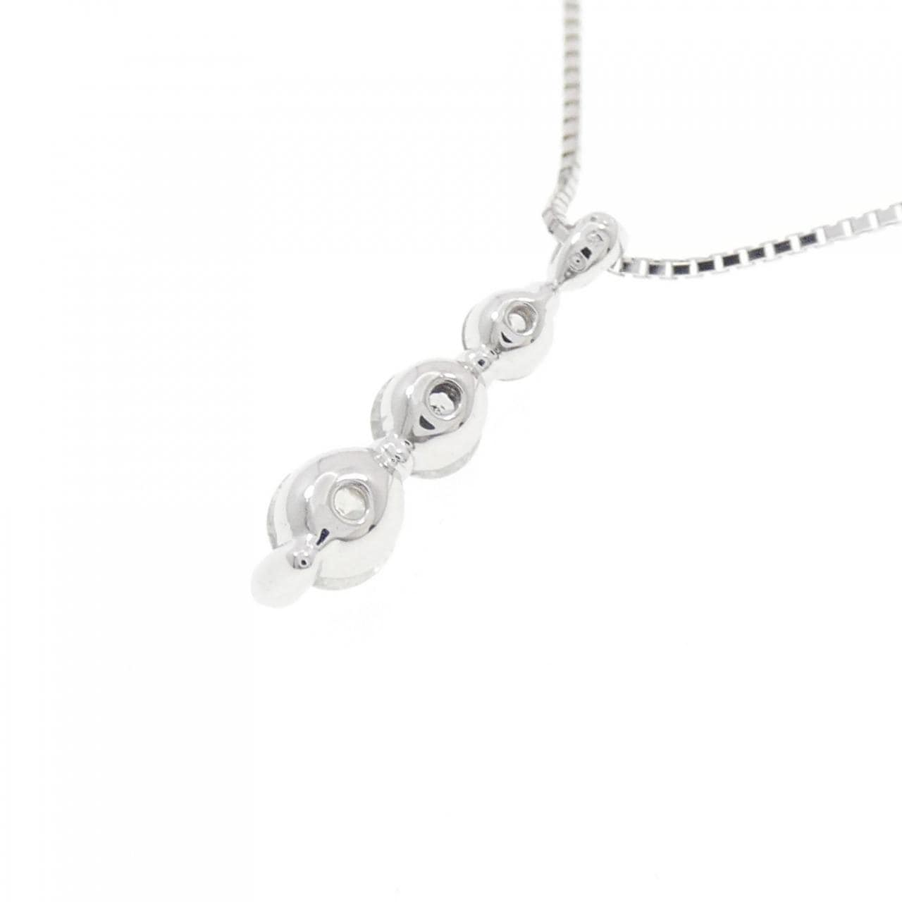 K18WG ダイヤモンド ネックレス 0.50CT