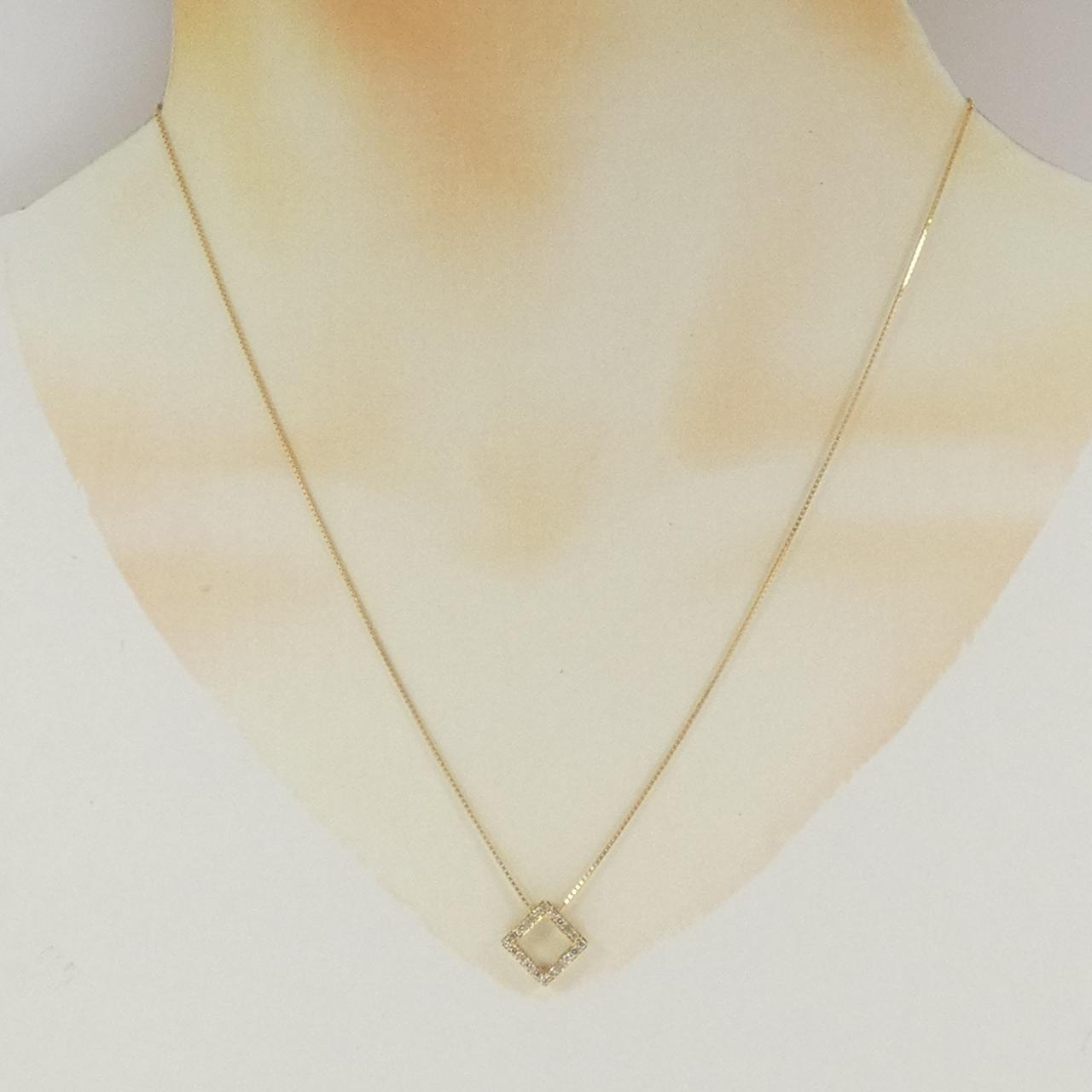K18YG ダイヤモンド ネックレス 0.18CT