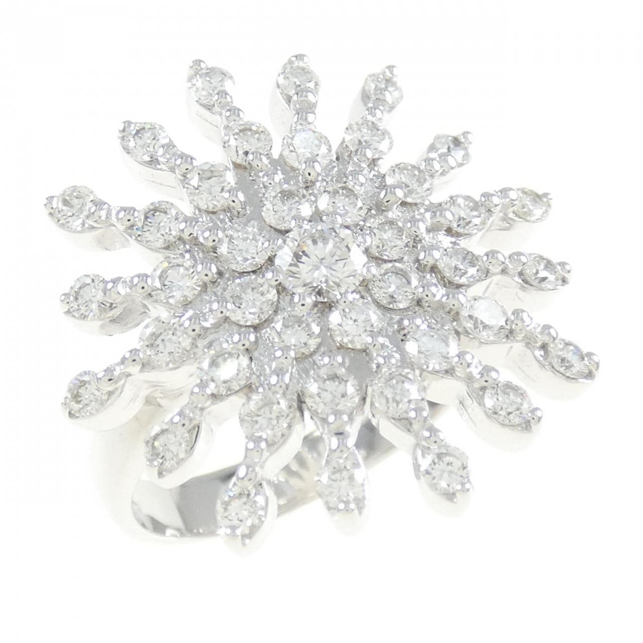 750WG ダイヤモンド リング 0.18CT