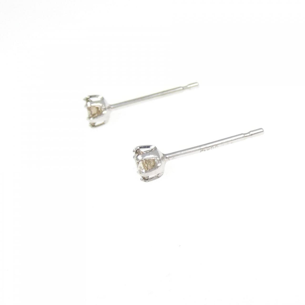 PT900钻石耳环 0.20 克拉