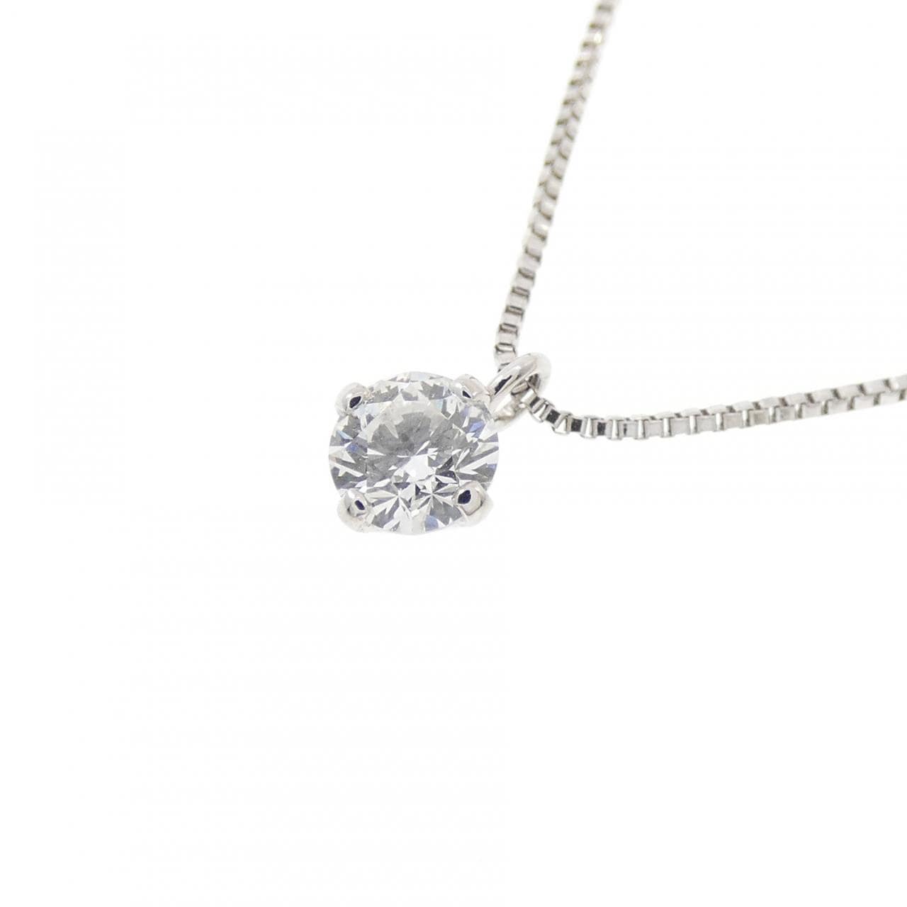 PT900/PT850 ソリティア ダイヤモンド ネックレス 0.203CT