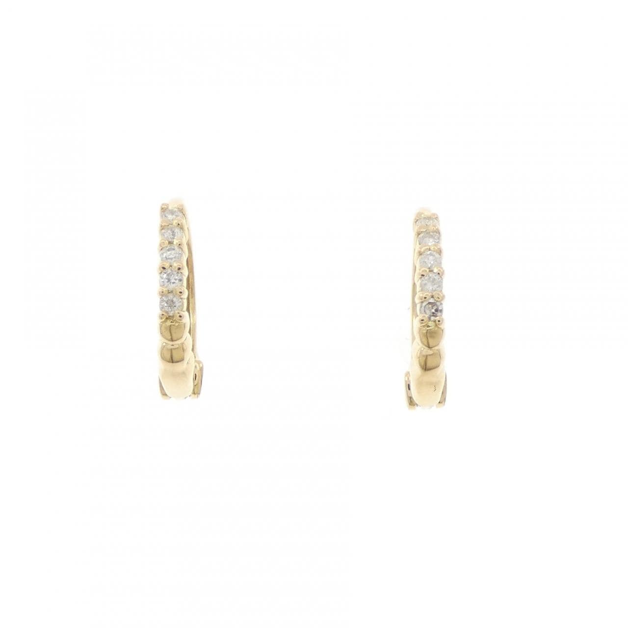 K18YG ダイヤモンド ピアス 0.10CT