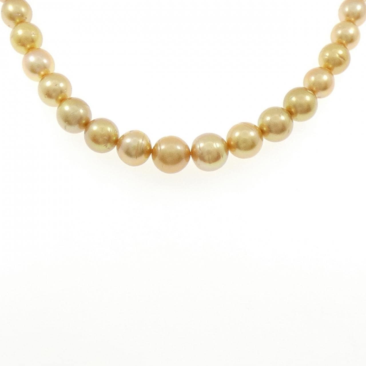 シルバークラスプ 白蝶パール ネックレス 8-11mm