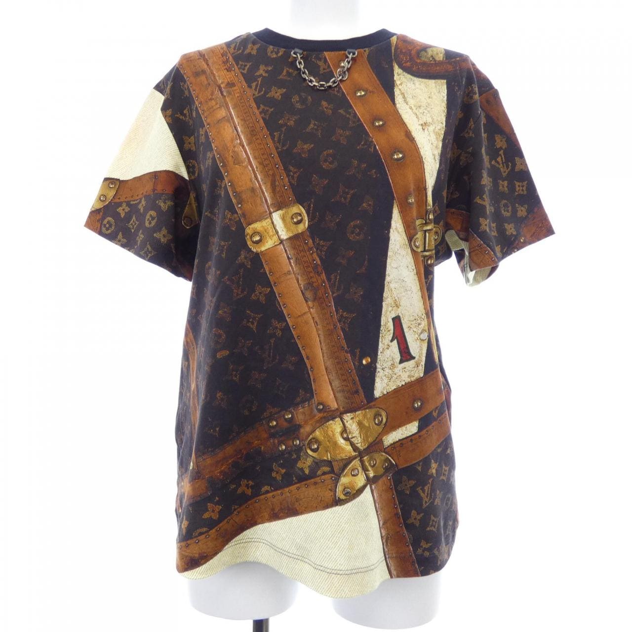 ルイヴィトン LOUIS VUITTON LV トランク･モチーフ FRJT89QVR Tシャツ
