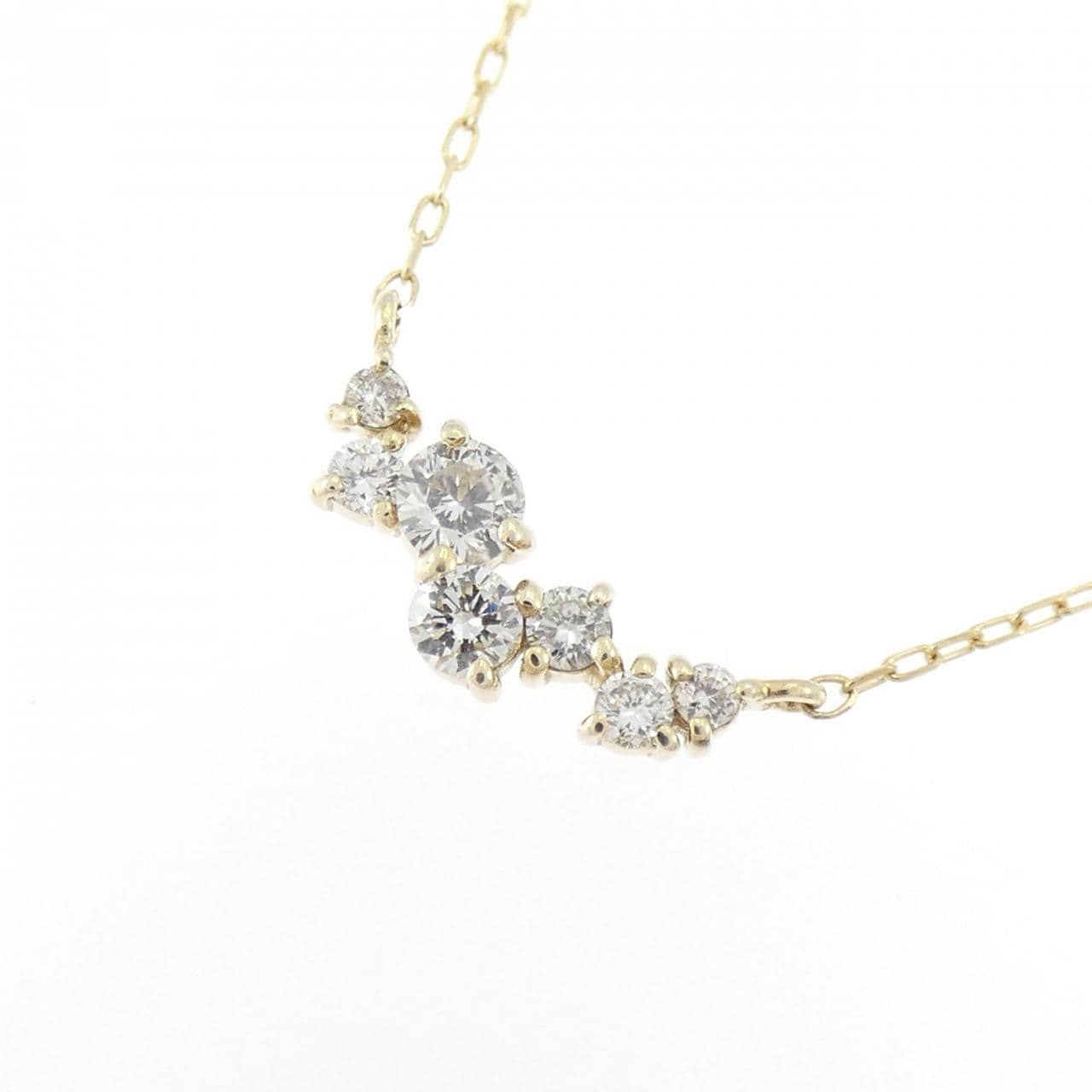 K10YG ダイヤモンド ネックレス 0.15CT