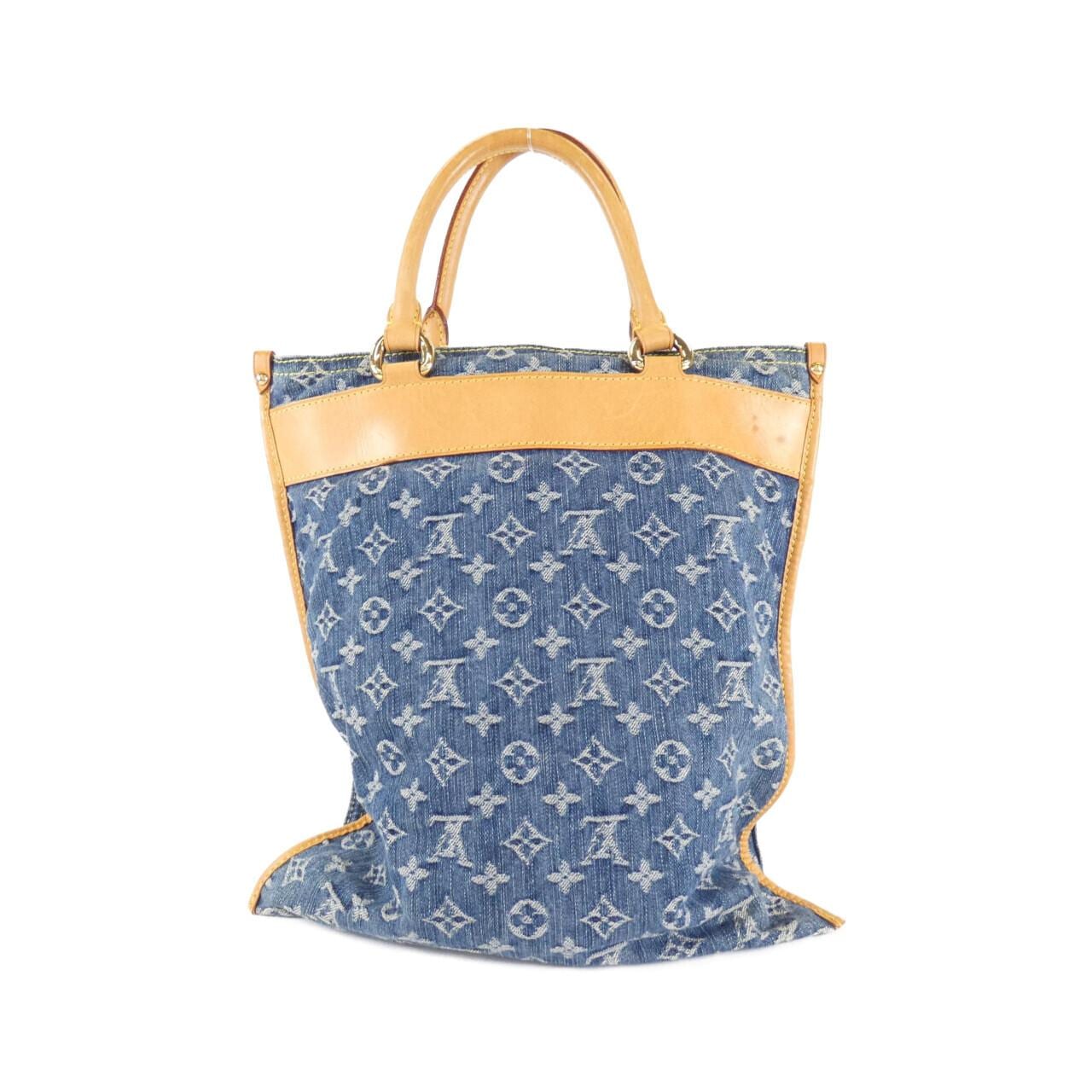 LOUIS VUITTON Monogram牛仔平底购物袋 M95018