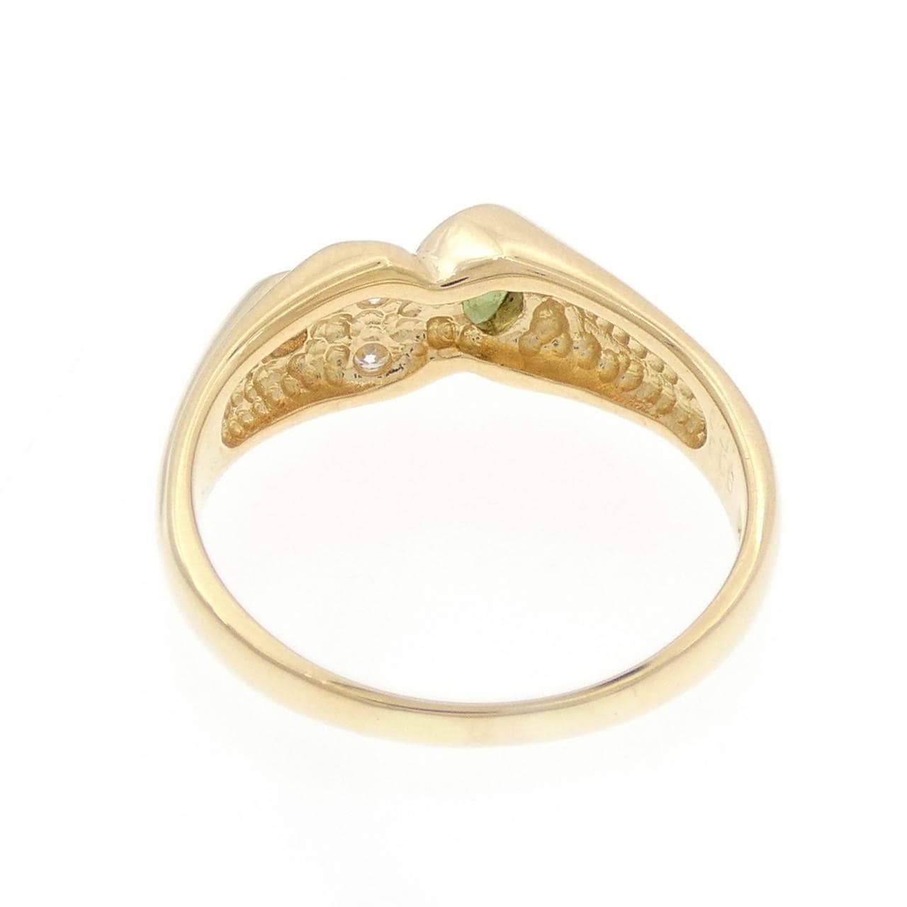 K18YG サファイヤ リング 0.32CT