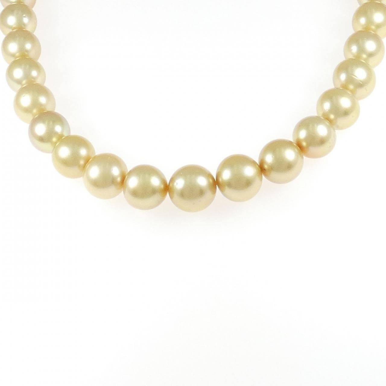 シルバークラスプ 白蝶パール ネックレス 11-13mm