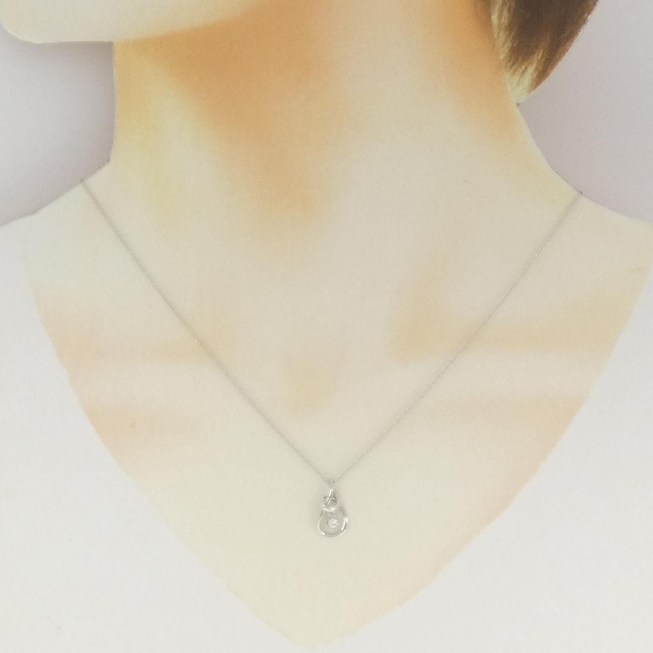 PT900/PT850 ダイヤモンド ネックレス 0.06CT