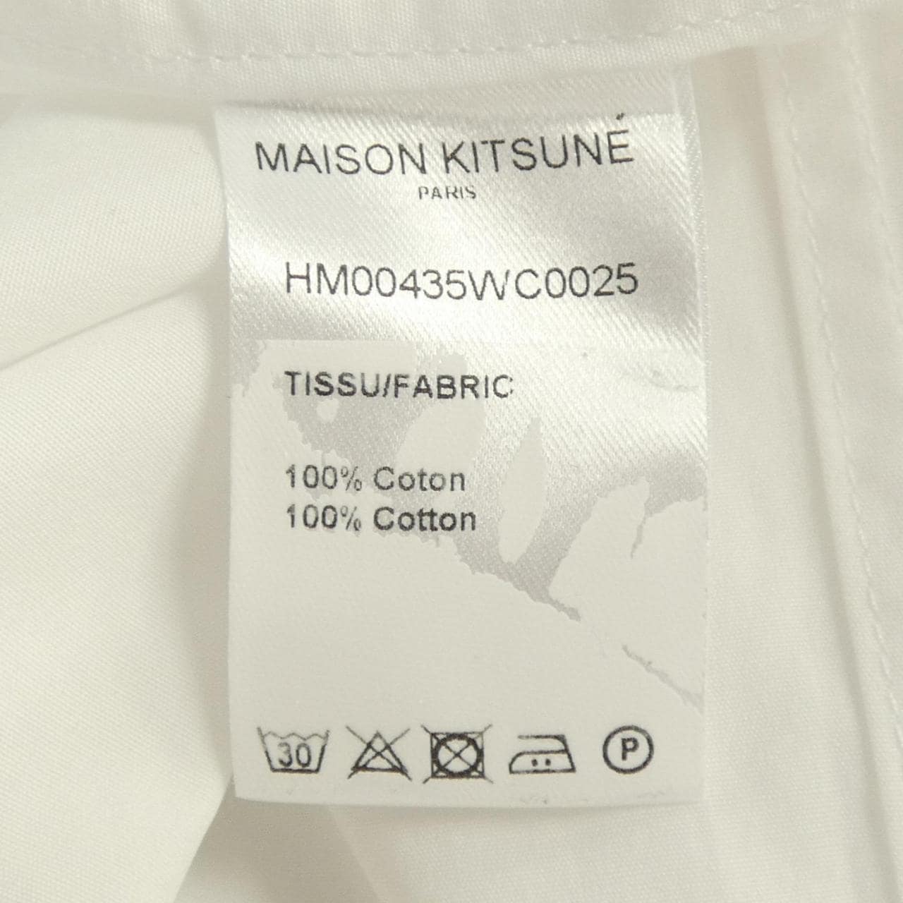 メゾンキツネ MAISON KITSUNE HM00435WC0025 シャツ