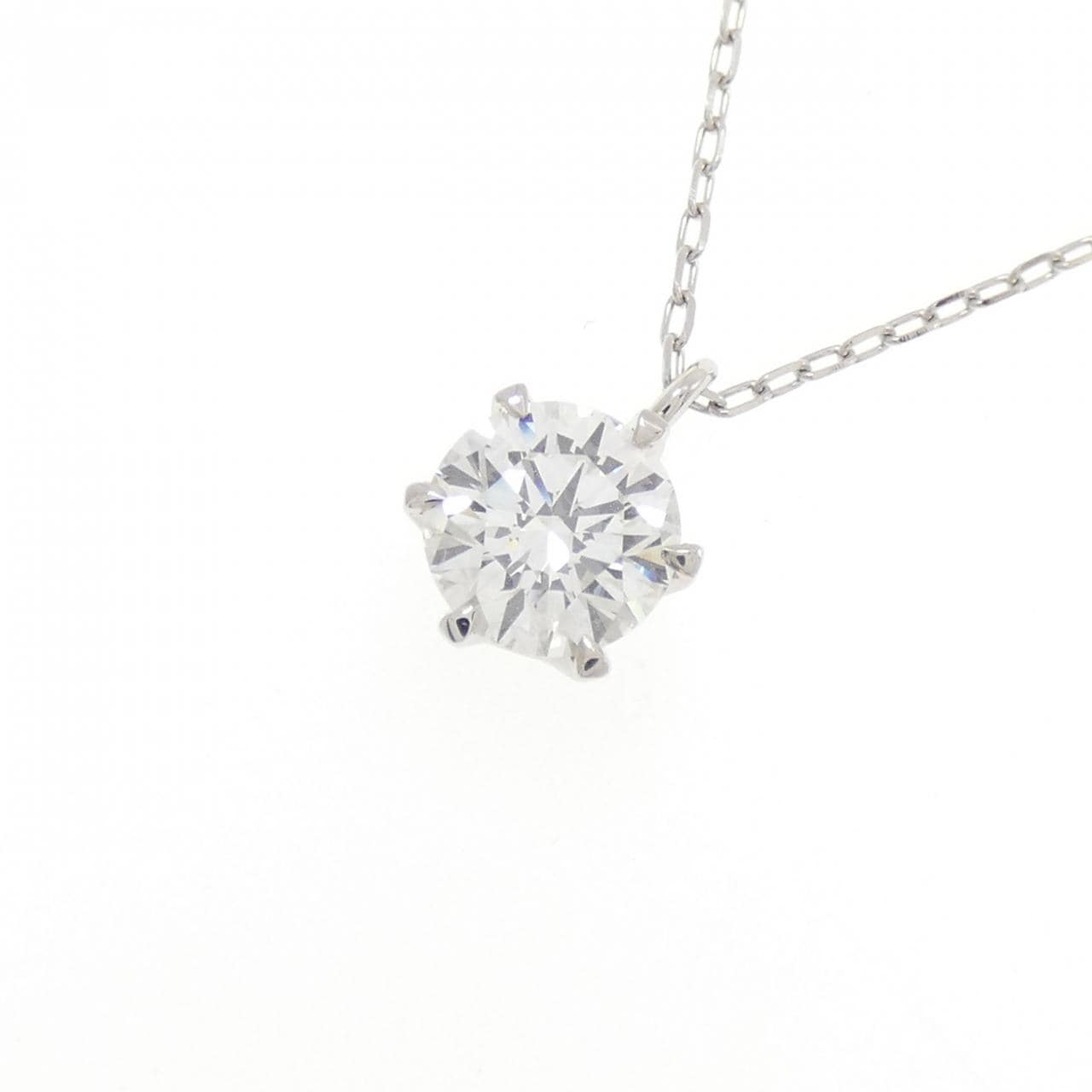 PT900/PT850 ダイヤモンド ネックレス 1.033CT F SI1 VG