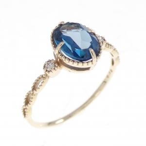 K10YG ブルートパーズ リング