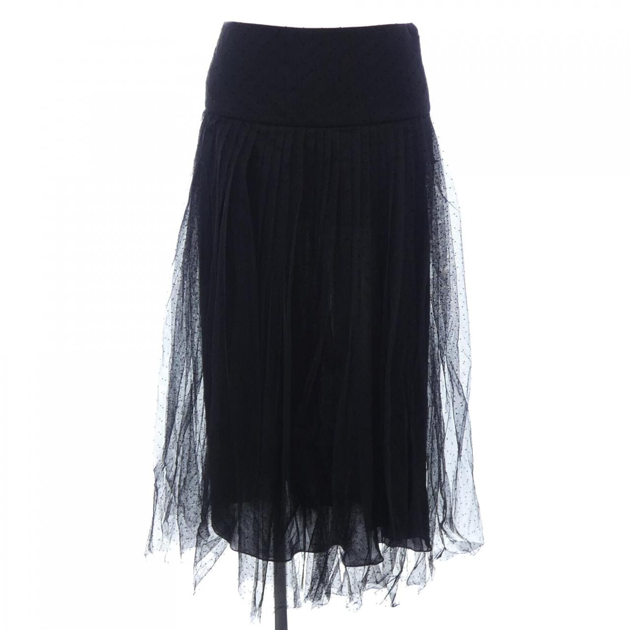 クリスチャンディオール CHRISTIAN DIOR プリーツ ミディスカート プリュムティ チュール 841J50A8810 スカート