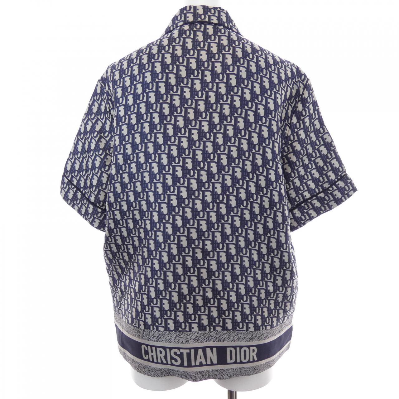 クリスチャンディオール CHRISTIAN DIOR DIOR CHEZ MOI/ディオールオブリーク 121V46A6608 S/Sシャツ