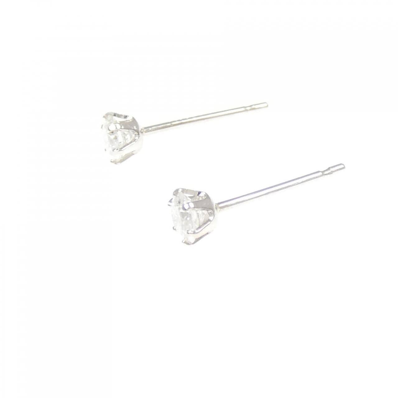 PT900 ソリティア ダイヤモンド ピアス 0.30CT