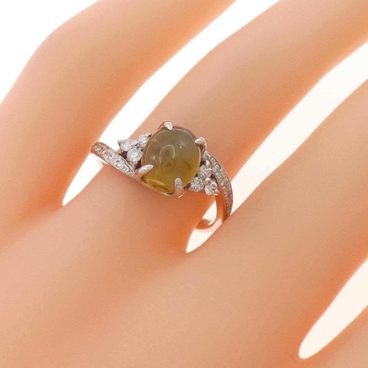 PT900 クリソベリルキャッツアイ リング 2.92CT
