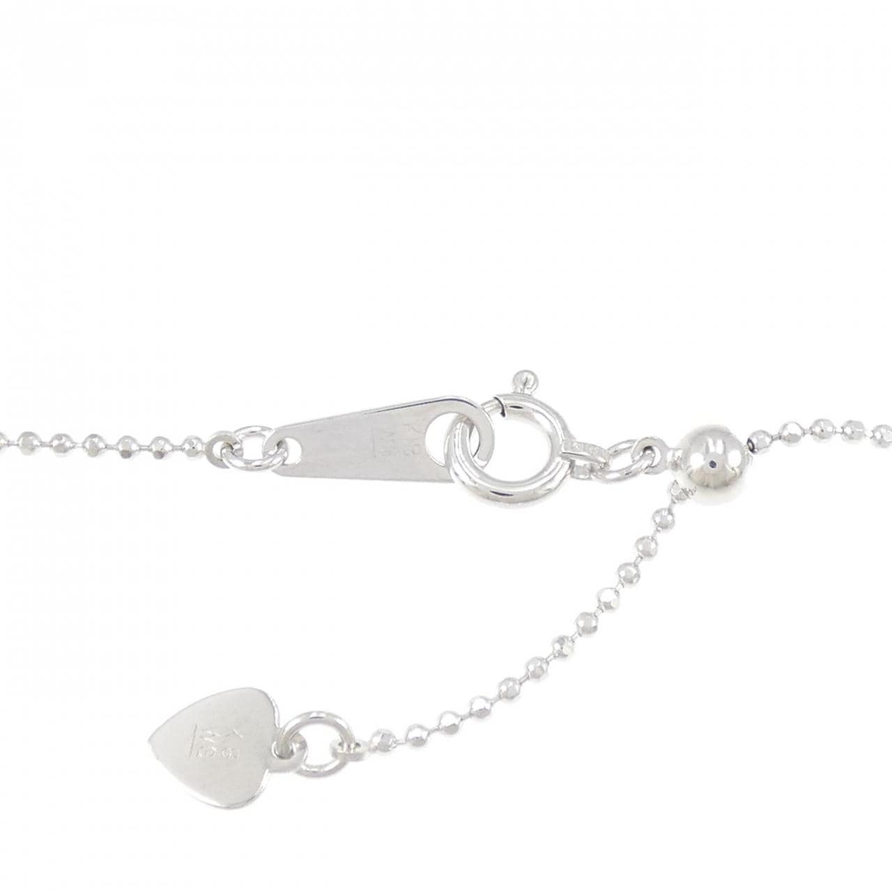 K18WG ダイヤモンド ネックレス 0.84CT