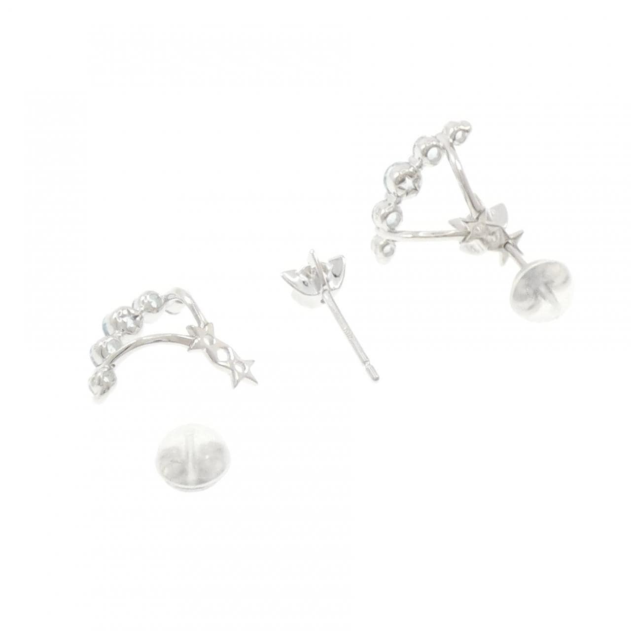 スタージュエリー ホワイトトパーズ ピアス