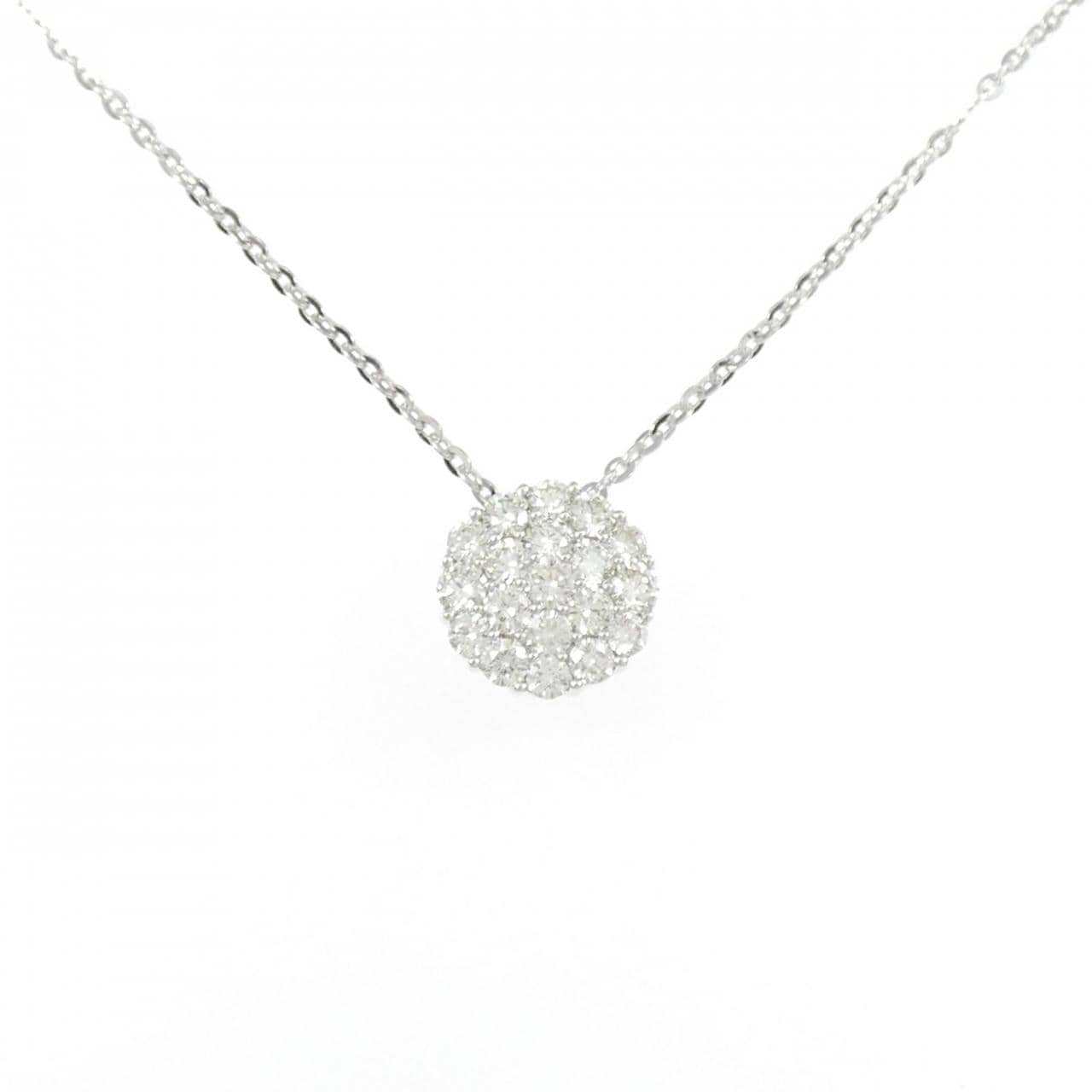 K18WG ダイヤモンド ネックレス 1.00CT