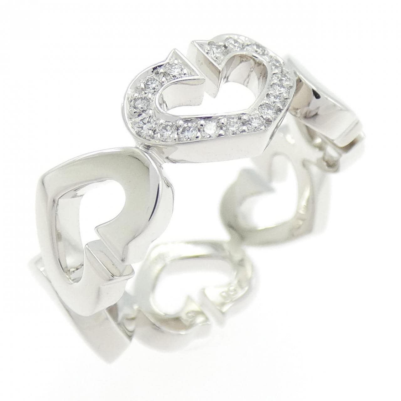 Cartier C heart 1P 戒指