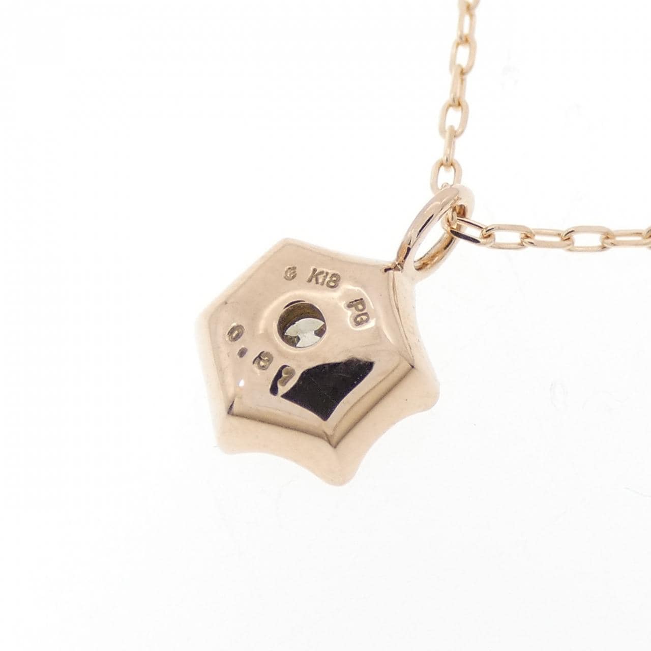 K18PG ダイヤモンド ネックレス 0.31CT