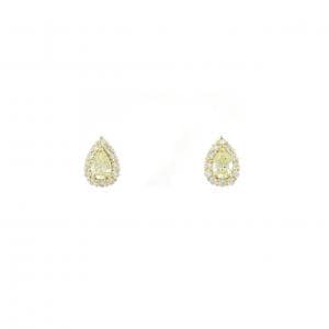 【新品】K18YG ダイヤモンド ピアス 0.24CT