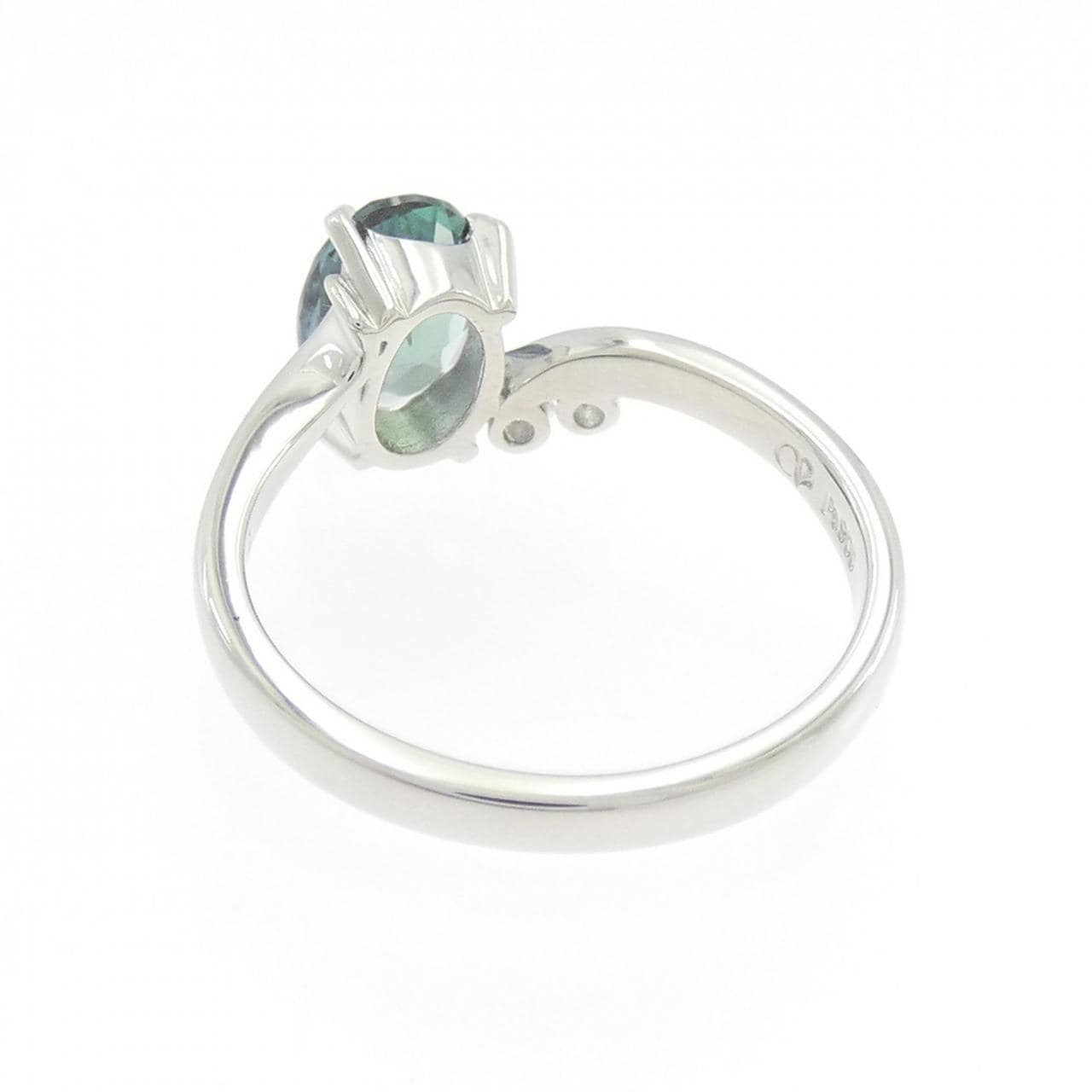 新月綠合成紫亞歷山大變石戒指 1.31 克拉