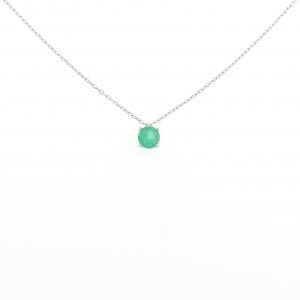 PT950 エメラルド ネックレス 0.40CT