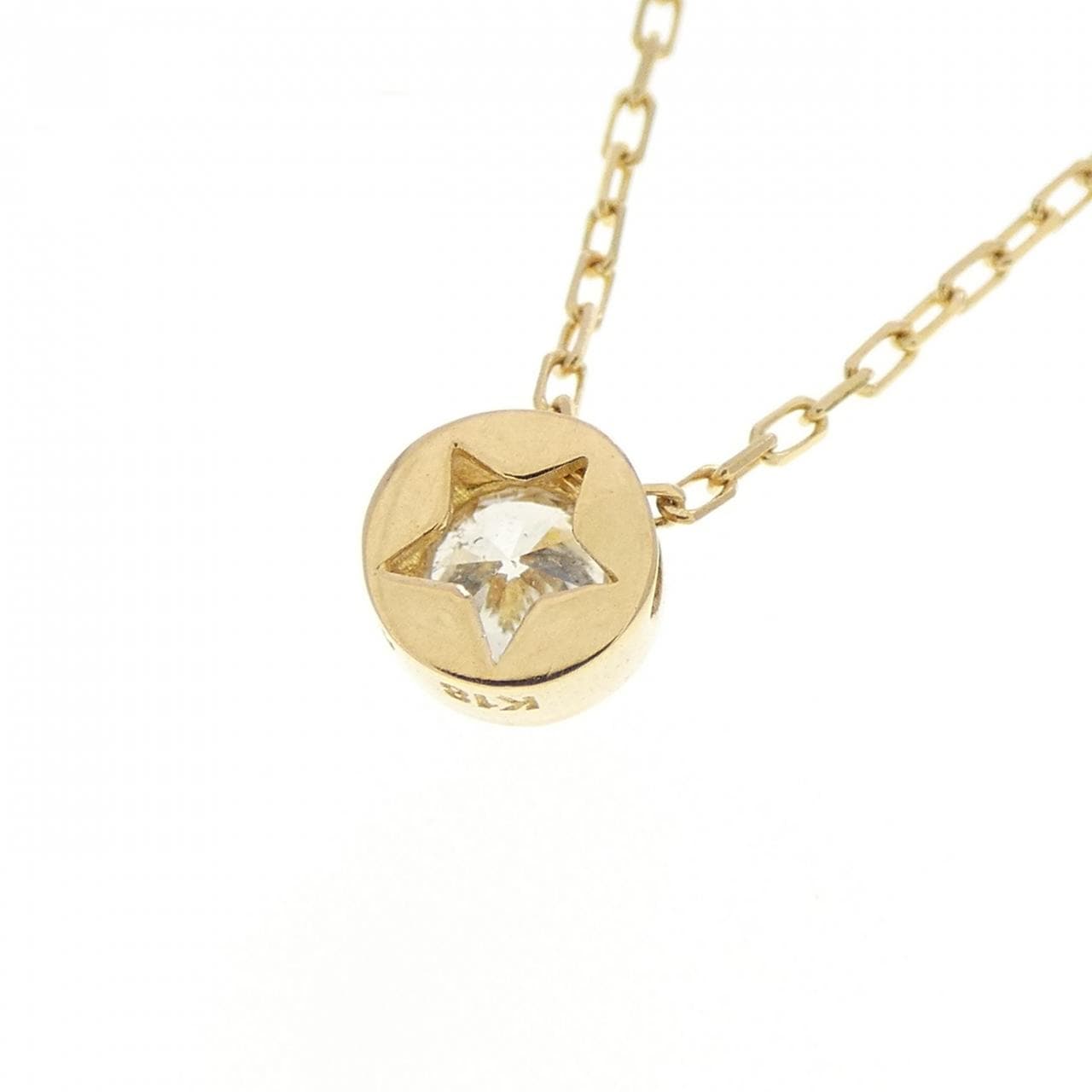 K18YG ダイヤモンド ネックレス 0.14CT