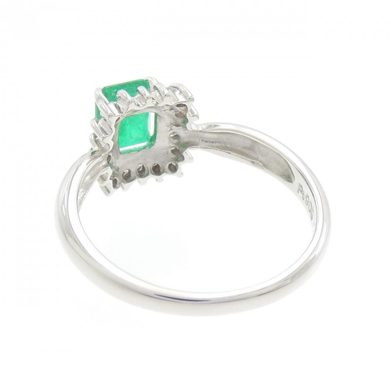 PT900 エメラルド リング 0.74CT