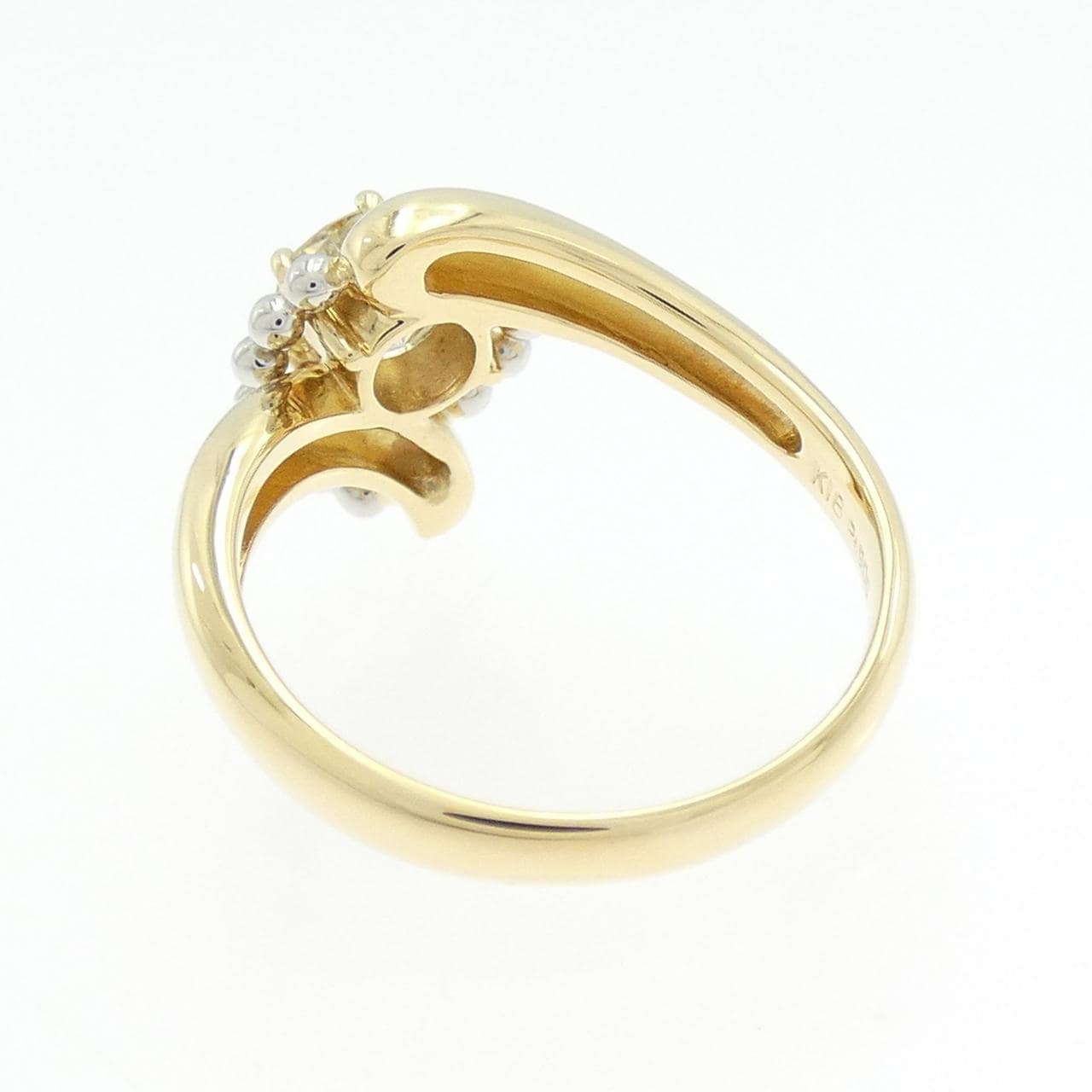 K18YG/PT900 ダイヤモンド リング 0.76CT