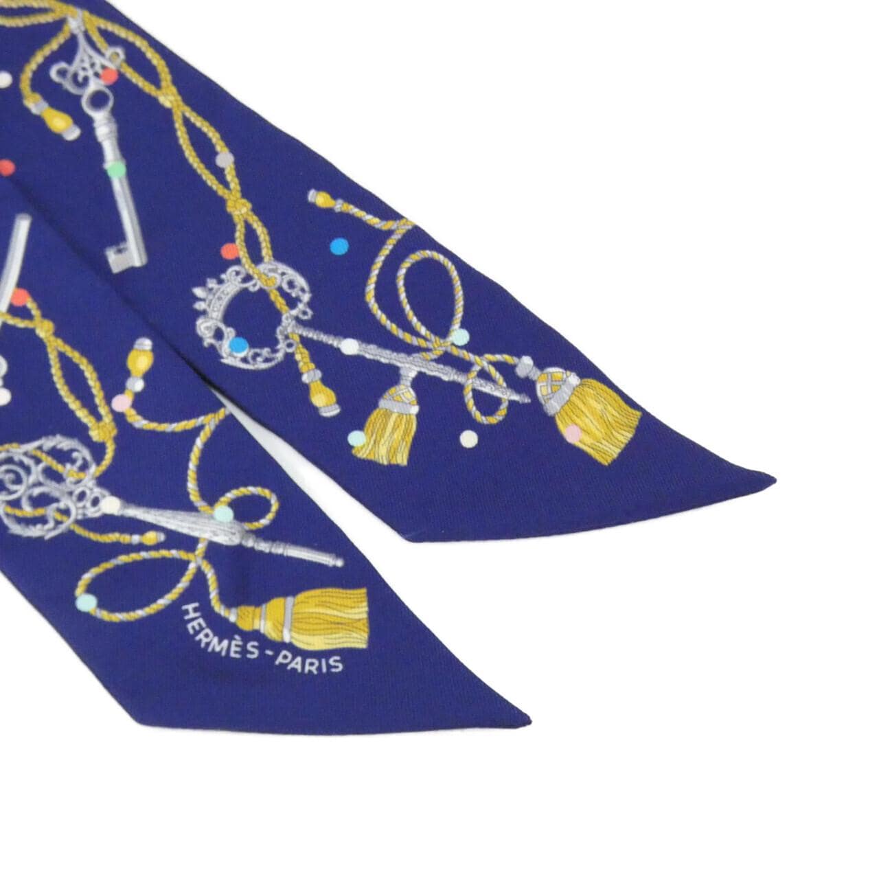 エルメス LES CLES A POIS ツイリー 063871S スカーフ