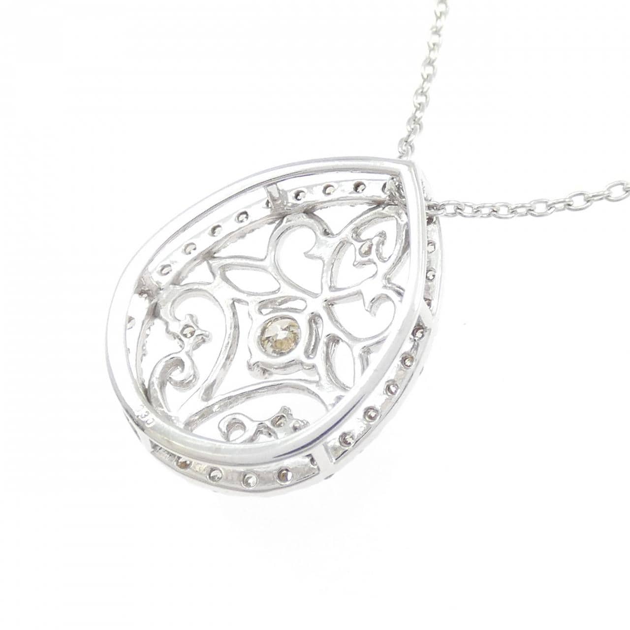 K18WG ダイヤモンド ネックレス 0.30CT