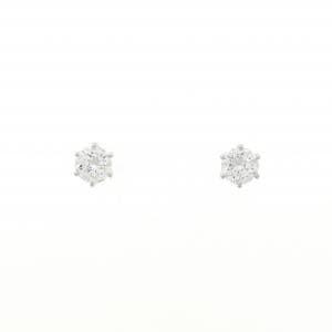【リメイク】PT900/ST ダイヤモンド ピアス 0.213CT 0.225CT F VS1 VG